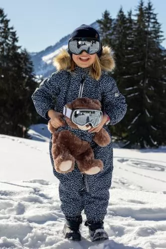 rukka Jamin Kinder Thermo Overall - snowcl mauve shadows