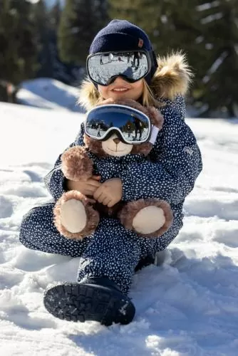 rukka Jamin Kinder Thermo Overall - snowcl mauve shadows