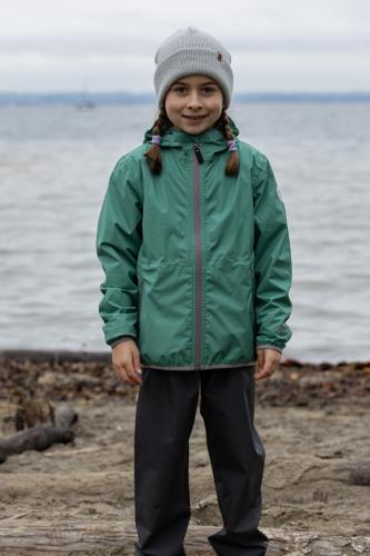 Preview: rukka Stina Kinder Regenjacke - deep sea