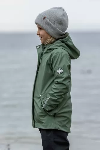 rukka Jem Kinder Regenjacke - hedge green