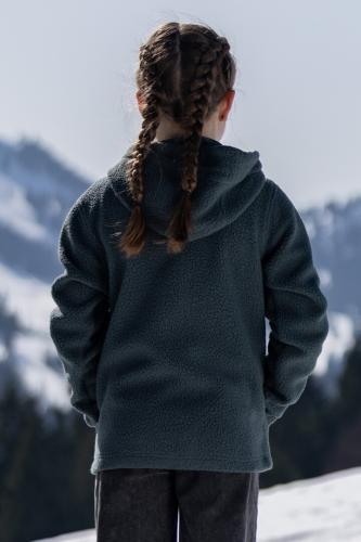 rukka Sammy Kinder Sherpa Fleece Jacke - darkest spruce