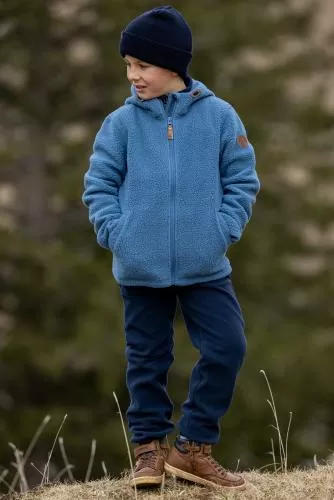 rukka Sammy Kinder Sherpa Fleece Jacke - total eclipse