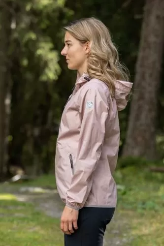 rukka Shelter Damen Regenjacke - woodrose