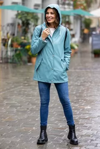 rukka Vally Damen Regenjacke - blue surf
