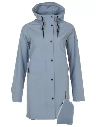 rukka Travelcoat Damen Regenmantel - faded denim