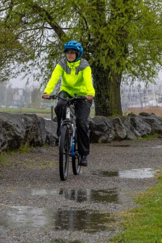 Preview: rukka Cyclist Damen Regenjacke - fluorescent lemon
