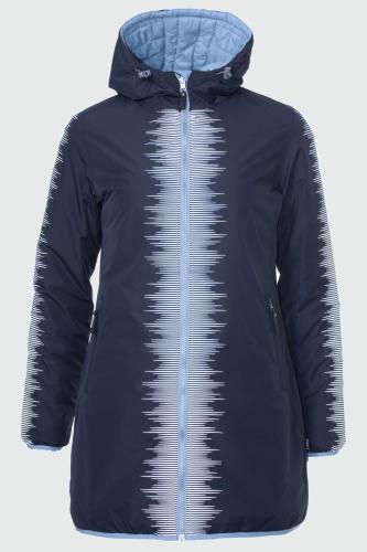 Preview: rukka Gale Damen Wintermantel reflektierend und reversibel - dark navy