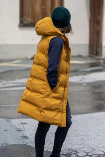 rukka Petra Damen Thermo Gilet lang - tea leaf