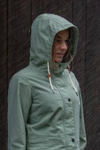 rukka Letti Damen Regenmantel - green bay
