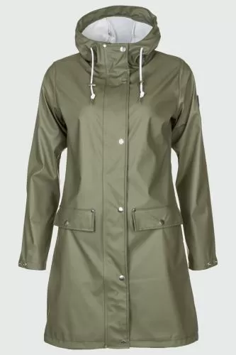 rukka Kiara Damen Regenmantel - deep lichen green