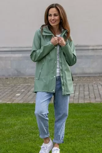 rukka Vera Damen Regenjacke - hedge green