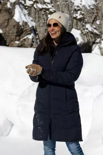 rukka Riley Damen Wintermantel - dark navy