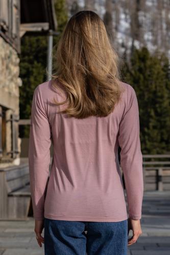 Preview: rukka Luisa Merino langarm Shirt - woodrose