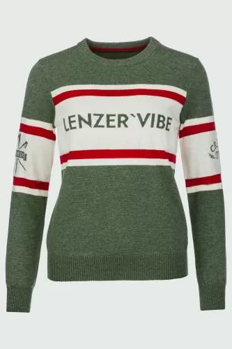 rukka Lenzer'Vibe Damen Pullover mit Logo Crest'Ota/Lenzerheid - thyme mélange