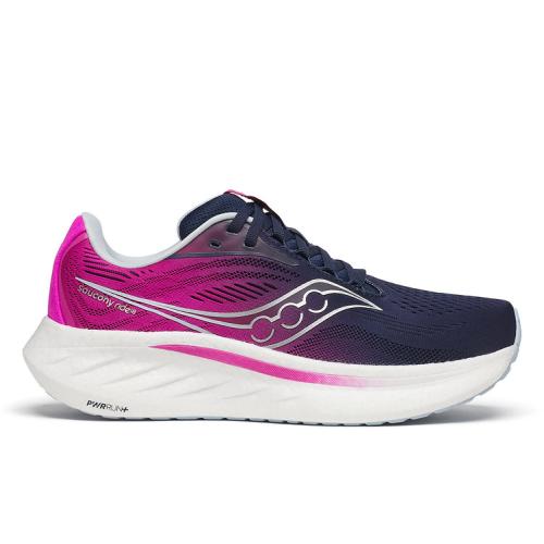 Preview: Saucony Laufschuh Ride 18 - Navy/ Fuchsia