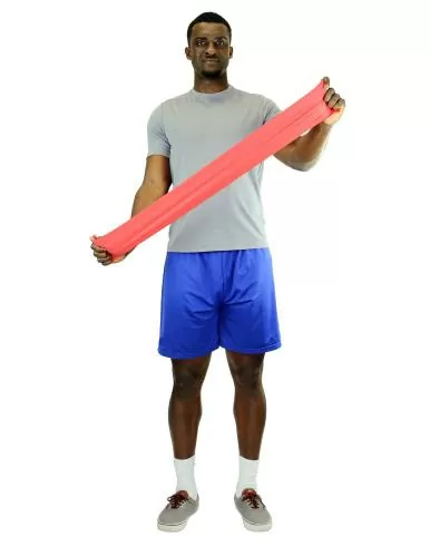 CanDo CanDo® latex-free exercise band - rot, light 550cm