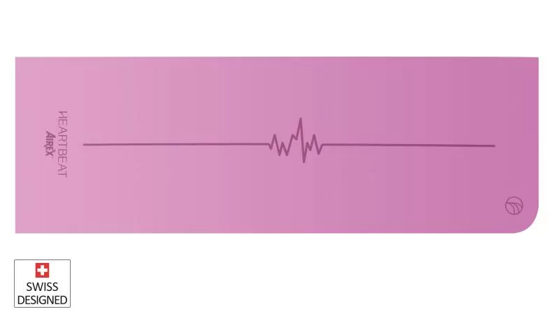 Airex Yoga mat HEARTBEAT - pink 1830x610x4 mm
