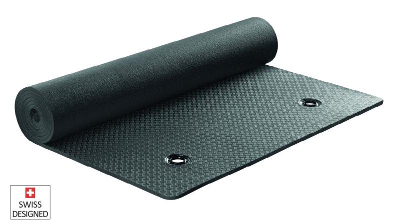 Preview: Airex HEARTBEAT YOGA Pro Studio with eyelets - stone grey, 650x1850x6.8 mm