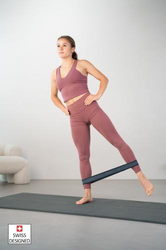 Preview: Airex HEARTBEAT Training Band Set (loop), 3 Bänder, light medium und strong - hellgrau, steingrau, anthrazit, 300x50x1 mm