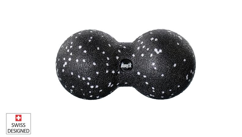 Preview: Airex HEARTBEAT Double Massage Ball - schwarz-weiss, Ø160x80 mm