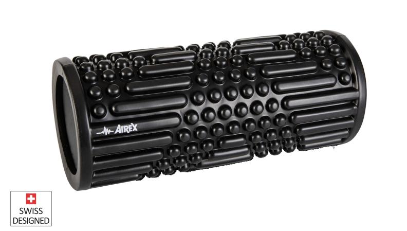 Preview: Airex HEARTBEAT Massage Roller - black, 330 x 140 mm