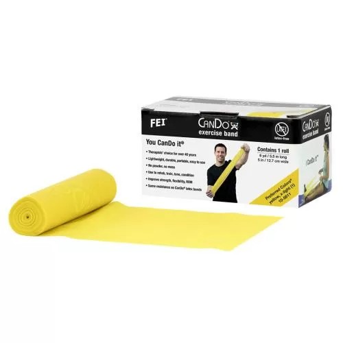 CanDo CanDo® latex-free exercise band - yellow, x-light 550cm