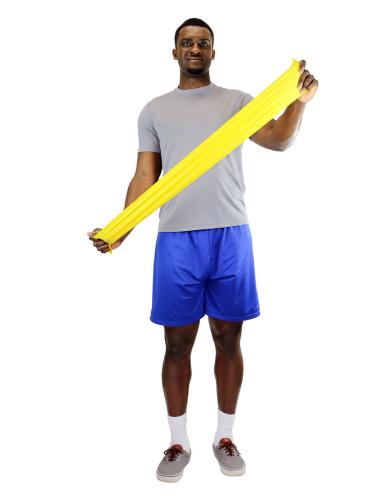 Preview: CanDo CanDo® latex-free exercise band - yellow, x-light 550cm