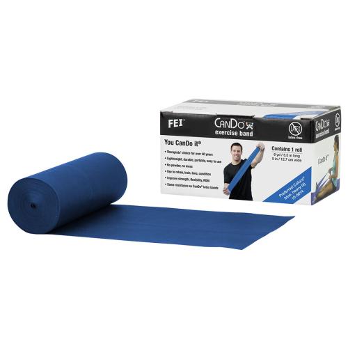Preview: CanDo CanDo® latex-free exercise band - blue, heavy 550cm