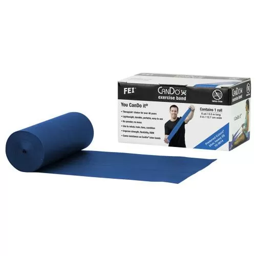 CanDo CanDo® latex-free exercise band - blue, heavy 550cm