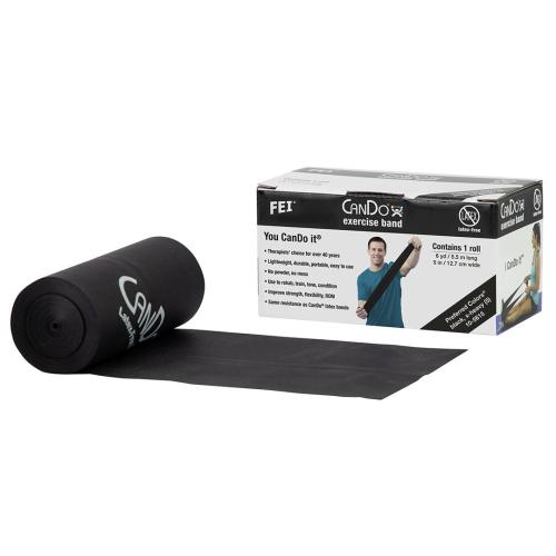 Preview: CanDo CanDo® latex-free exercise band - black, x-heavy 550cm