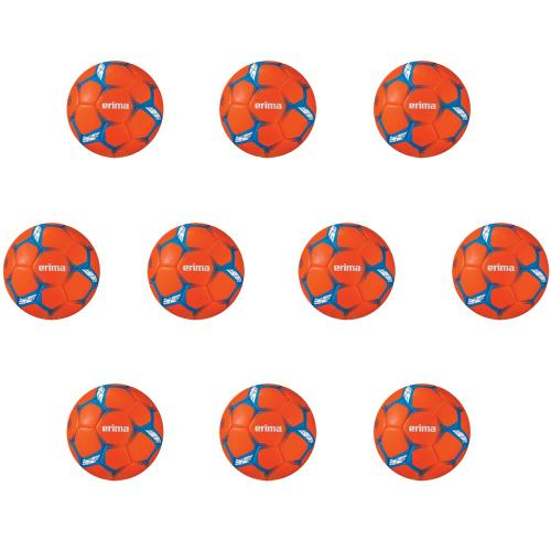Preview: 10-er Set Erima Flash Junior Handball - size 00, orange, blau