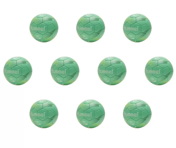 10-er Set Hummel Elite Handball - Green/Yellow - GrГ¶sse 3
