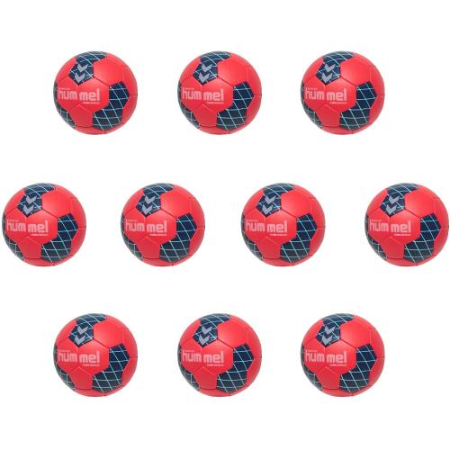 Preview: 10-er Set Hummel Energizer Handball - Gr. 1, red, marine, light blue