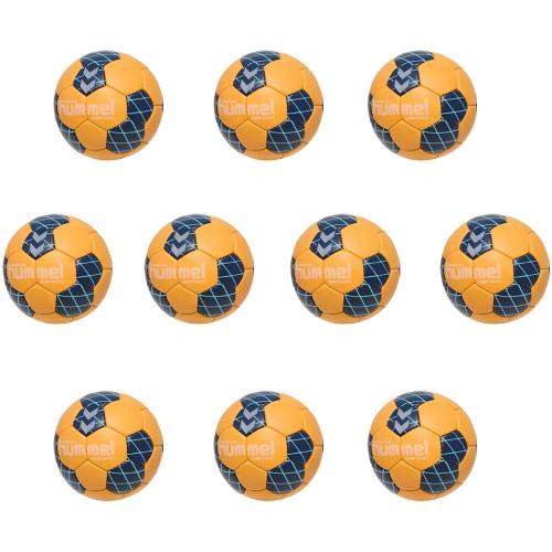 Preview: 10-er Set Hummel Training Handball - Gr. 2, orange, marine, yellow