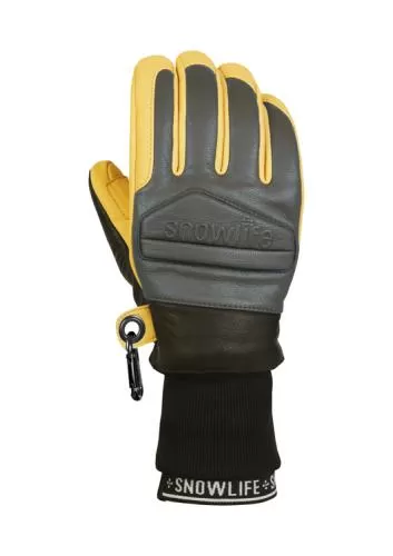Snowlife Classic Leather Glove - charcoal/dk nomad