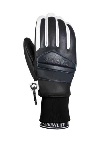 Snowlife Classic Leather Glove - navy/white