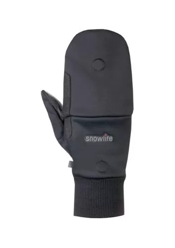 Snowlife WS Soft Shell Mitten Cap - black