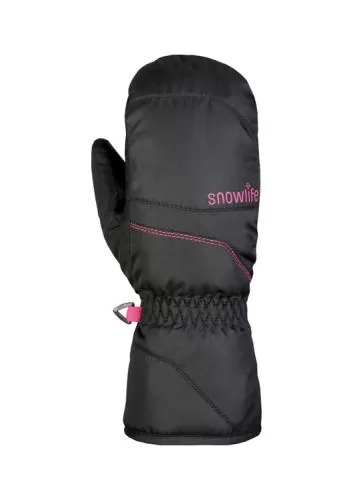 Snowlife JR Scratch Mitten - black/pink