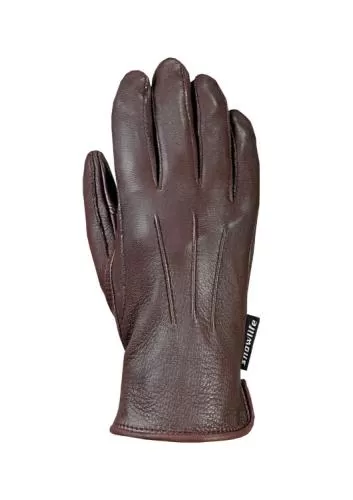 Snowlife City Leather Glove - dark brown