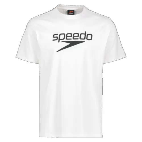Speedo T-shirt Big Logo Unisex Teamwear Male Adult - White