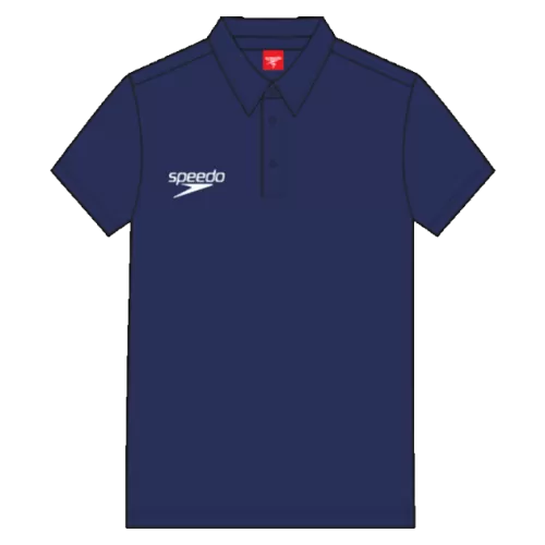 Speedo Polo Shirt Unisex Cotton pique Teamwear Male Adult - Navy
