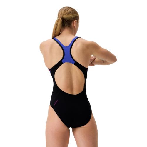 Preview: Speedo Placement Laneback Swimwear Female Adult - Zoom Boom Placement - Speedo Black