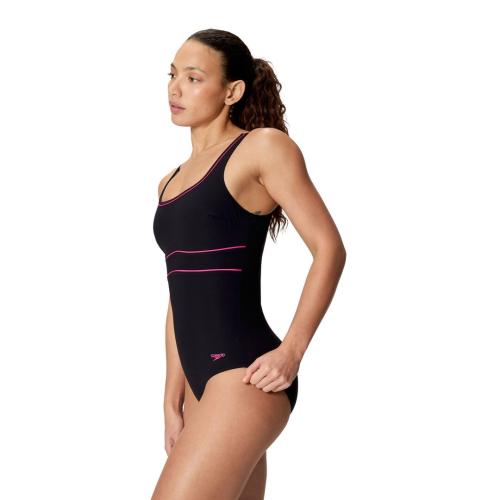 Preview: Speedo Solid Contour Eclipse 1pc Swimwear Female Adult - Anthracite/Ruby