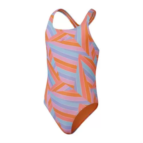 Speedo Printed Medalist Swimwear Female Junior/Kids - Pumpkin Spice,