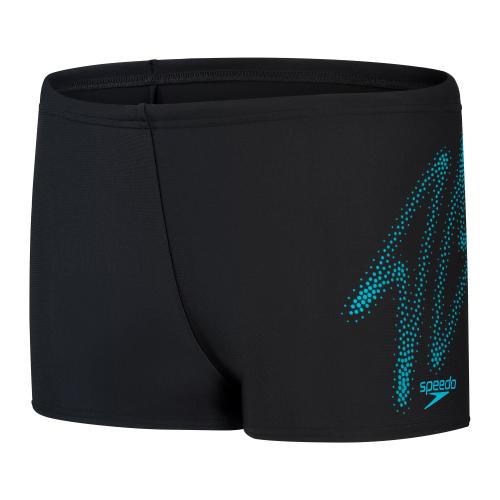 Preview: Speedo Hyper Boom Logo Placement Aqua Swimwear Male Junior/Kids (6-1 - Black/Bolt