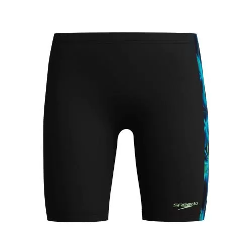 Speedo Print Panel Jammer Swimwear Male Junior/Kids - Anthracite/Pale Clover
