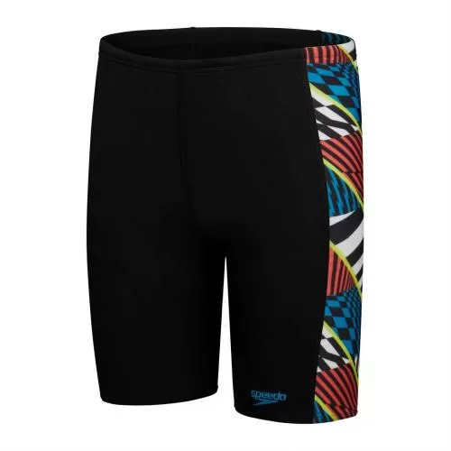 Speedo Digital Panel Jammer Swimwear Male Junior/Kids - Black, White, W