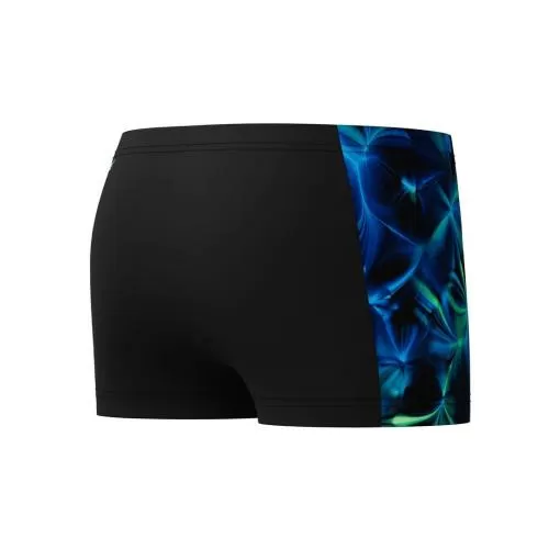 Speedo Print Panel Aquashort Swimwear Male Junior/Kids - Anthracite/Pale Clover