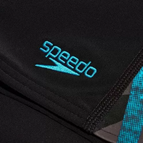 Speedo Hyper Boom Panel Aquashort Male Junior/Kids (6-16) - Black/Bolt/Dove G