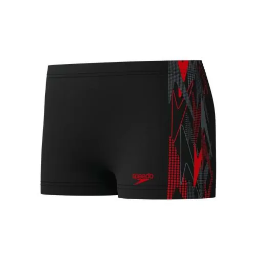 Speedo Placement Aquashort Swimwear Male Junior/Kids - Anthracite/High Risk Red